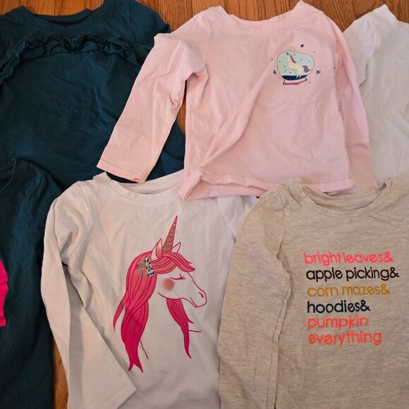 Girls size 3T Bundle of 8 Cat & Jack tops - Picture 4 of 7